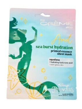 The Crème Shop x Disney Princess Ariel Hydrating Sheet Mask New